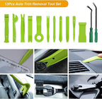 GOOACC 13PCS Nylon Trim Removal Tool Set for Bumper Fastener Rivet Clips Car Door Clip Panel Audio Video Dashboard Dismantle 