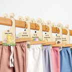 Winnie Wooden Baby Closet Dividers 8 Pcs Double-Sided, Baby Size Closet Dividers, Winnie Baby Stuff Winnie Nursery Decor Baby