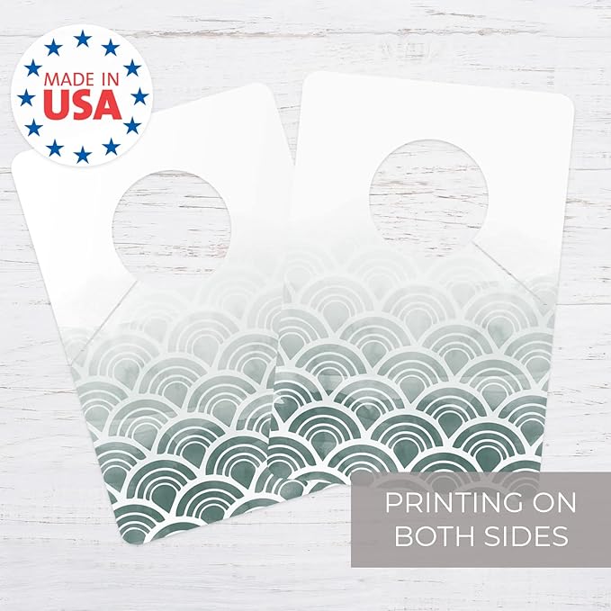 Write On Watercolor Ombre Clothing Dividers / 10 Patterned Double Sided Closet Separators / 4" x 6" DIY Clothing Rack Divider