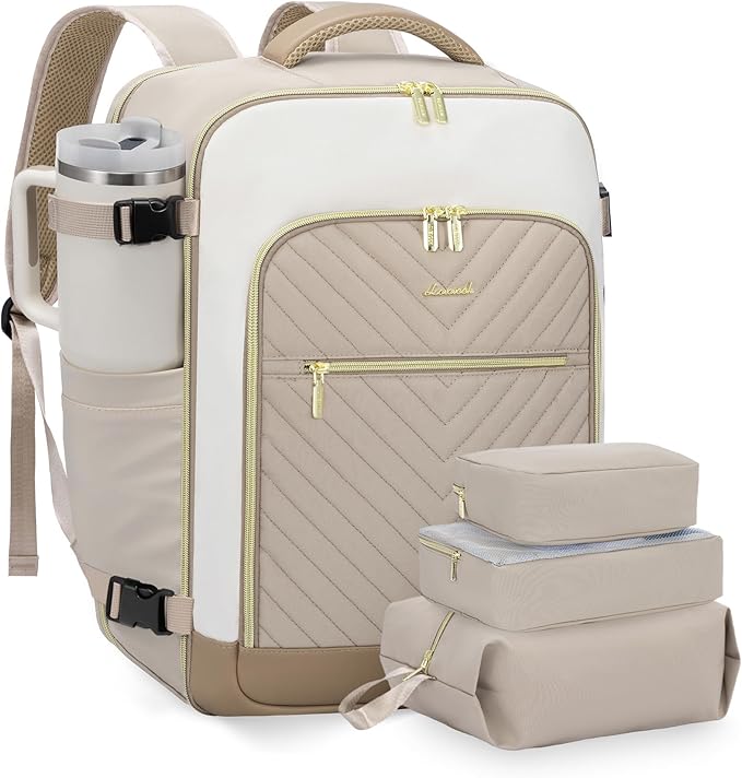 LOVEVOOK Large Travel Backpack for Women, TSA Carry on Backpack for Airplanes, 40L Personal Item Travel Bag for Women fits 17