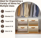 Homsorout Large Storage Bins with Lids - 4 Pack Foldable Decorative Organizers with Clear Windows & Handles, Cube Storage Org