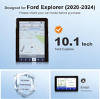 for 2020 Ford Explorer Screen Protector for 2020-2024 Explorer SYNC 3 10.1" Touchscreen for Ford Explorer 2024 Accessories To
