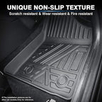 KUST Floor Mats for 2013-2018 Toyota RAV4 (Not for Hybrid or Prime), All Weather Floor Liners for RAV4 Accessories Rubber Front Rear 2 Row High Edge