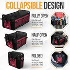 FORTEM Trunk Organizer For SUV Car Organizer and Storage, Multi-Compartment Storage Bag Car Accessories for Women Men, Perfect