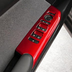 Window Control Panel Cover,for Kia K4 2024 2025 2026, Door Panel Cover,Power Windows Trim - Wine Red Protective Accessories