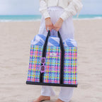 SCOUT Original Deano Tote Large - Durable Lightweight Open Top Beach, Pool & Lake Bag, Inside Zip Pocket, Folds Flat