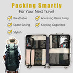 BAGAIL 8 Set/9 Set Packing Cubes Luggage Packing Organizer for Travel, Suitcase Packing Bags for Travel Accessories