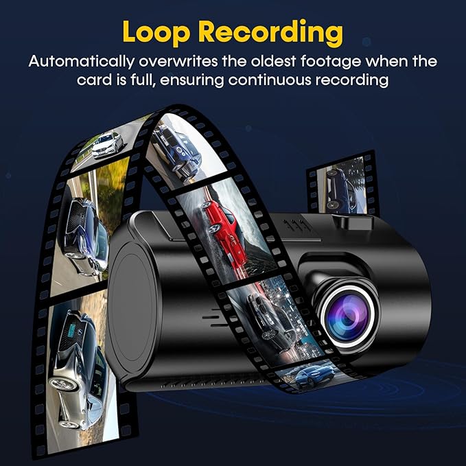 Front and Rear Dash Cam for Car: 4K+1080P Dual Dashcam Record Every Moment for Accident Evidence - 5G WiFi Quick Video Access
