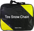 VViViD Heavy Duty Snow Chain Set of 6 for 2 Wheels with Application tool, Work Gloves and Free Carry-Bag for Passenger Cars, 