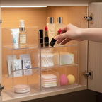 3 Tier Medicine Cabinet Organizer, Bathroom Medicine Cabinet Organizer with Removable Dividers, Narrow Makeup Organizer with 