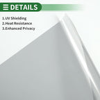 Motoforti Universal Car Window Tint Film Privacy Film 14.76 ft x 23.62 Inch Carbon 2PLY PET Gray 1 Pc VLT 70% IRR 20% URV 40%