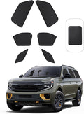 Front Side Half Window Shade Foldable Custom Fit for Ford Expedition SUV 2020-2025 Car Window Shades for Side Window Sun Shade UV Protection Heat Insulation for Camping Sleeping 6PCS