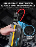 Sharmeal 7000A Car Battery Jump Starter, 12000mAh Car Jumper Starter Battery Pack for Up to All Gas & 12.0L Diesel Engines,