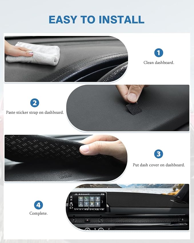 FIILINES Dash Cover for Honda CR-V CRV 2023-2026 (Without Hud), Dashboard Mat Cover CRV Accessories Sunshade Nonslip Mesh Pro