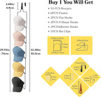 10Pack Over The Door Hat Organizer for baseball caps | Multi-Functional Baseball Hat Rack for Closet | Wall Mounted Hat s tor