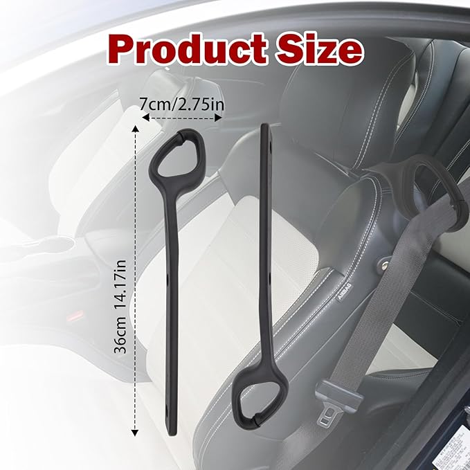 Front Seat Belt Holder Guide Extension For Ford Mustang EcoBoost GT 2015-2022 (Pair)