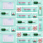 Kitchen Desk Drawer Organizers Storage for Office, Small Acrylic Vanity Trays Makeup for Drawer Bathroom Plastic Make up Orga