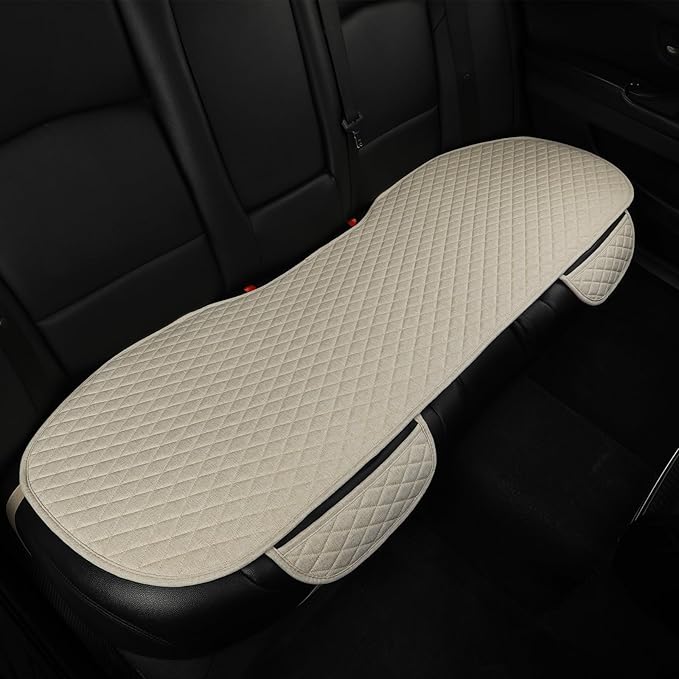 West Llama Linen Car Seat Covers,Bottom Seat Covers for Cars Include 1 Rear Bench Cover Universal Fits 90% Vehicles,SUVs,Cars