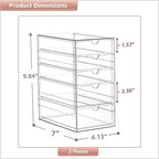 Sorbus Makeup Organizer With 10 Drawers, Acrylic Drawer Organizer for Makeup, Office Organization and Storage, Art Supplies, 