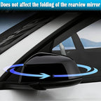 YHCDSEA Rearview Mirror Guard Cover for Tesla Model Y Juniper, Side Mirror Cover Exterior Accessories fit for Model Y Juniper 2025 2026 (Glossy Black)