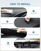 FIILINES Dash Cover for Chevy/Chevrolet Equinox 2018-2024 (Without HUD), Dashboard Mat Cover Equinox Accessories Sunshade Das