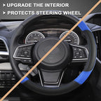 GIANT PANDA Customized Auto Steering Wheel Cover for Subaru Forester, Car Steering Wheel Cover for Subaru Outback and Crosstr