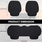 3PCS Car Seat Covers Cushion Pad Breathable Anti Slip Auto Seat Protector Pad with Storage Pocket Universal fit for Most Auto