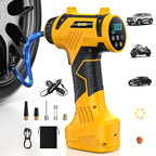 Tire Inflator Portable Air Compressor Built-in Battery - Corded/Cordless Tire Inflator - 9600 mAh & 12V DC, 2X Faster Inflation Handheld Air Compressor, 160PSI Air Pump for Car, SUV, Motorcycle, Ball