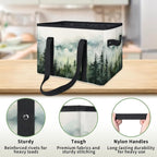 Reusable Grocery Bags Heavy Duty Shopping Bags Foldable Large Tote Bags with Long Handles & Hard Bottom