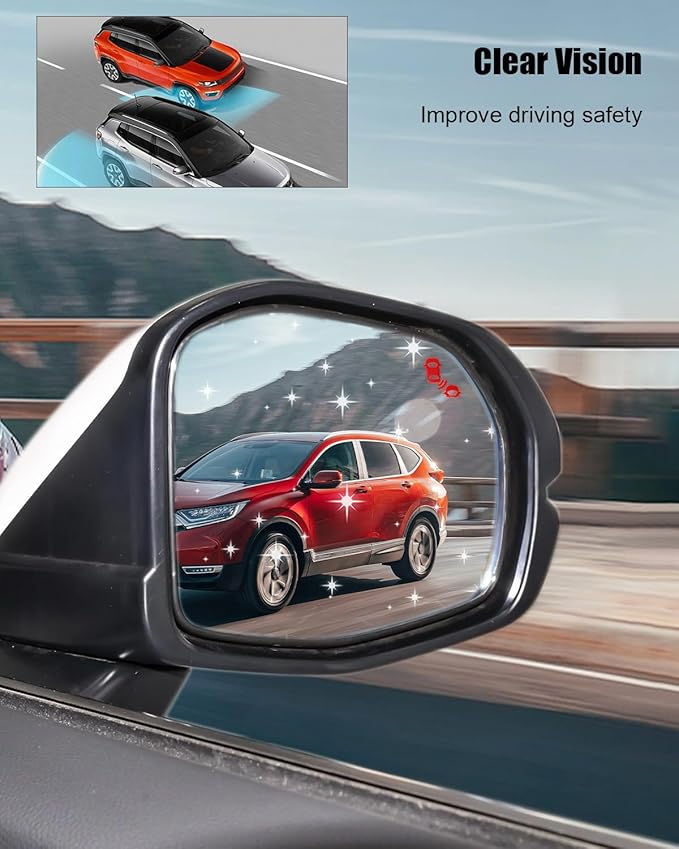 Right Passenger Side Mirror Glass Fit for Honda CR-V 2023 2024 2025 EX-L Touring Hybrid-Sport-Touring Hybrid-Touring (Only for Models with BSD), with Heating & Blind Spot Detection Function