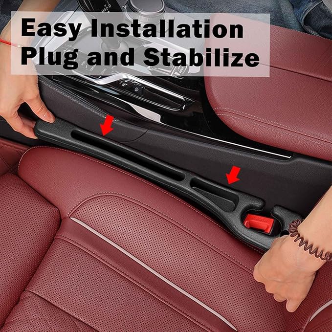 No Drop Seat Guard, Car Seat Gap Filler, Universal Drop Seat Guards for Cars, Car Gap Filler Organizer for Keys and Phone Holder,Multi-Purpose No Drop Seat Guard Avoid Items Droping