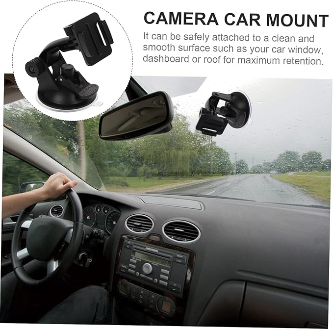 4pcs Dash Cam Mount Suction Cup Holder Cameras Stable Camera Bracket for Windshield and Dashboard Easy to Use Fits Practical Design for Cars