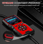 V519 OBD2 Diagnostic Scanner Tool - Vechicle Check Engine Light Code Reader with Battery Voltage Tester, I/M Readiness, Reset,