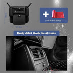 Car Accessories, Trash Bag Garbage Can, Recycle Bin for Rubbish Waster Litter, Organizer Storage Container Between Front Seats, Holder of Handbag Purse Umbrella Tissue, Pet Barrier, Black