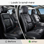 Coverado Car Seat Covers, Front Covers for Cars, Car Seat Cover Front Seats, Automotive Seat Cover, Waterproof, Leather Car S