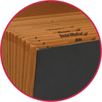 Smead A-Z and Subject Expanding File Box, 19 Pockets, Printed Alphabetic (A-Z)/Subject, Latch Closure, Legal Size, Black (708