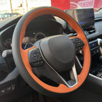 MEWANT Hand Sewn Steering Wheel Cover for Toyota Camry 2018-2019/Toyota Avalon 2019/Toyota Corolla 2019-2020/Toyota RAV4 2019 Steering Wheel Accessories