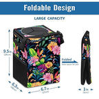 Car Trash Can – Multi-Purpose, Lightweight and Portable with Durable Water-Resistant Coating, No Installation Required, Practical and Ample Capacity, Variety of Colors.Rose Flower