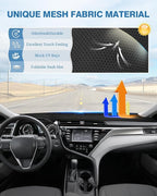 FIILINES Dash Cover for Toyota Camry 2018-2024 (No HUD), Camry Accessories Dashboard Cover Mat No Glare Sunshade Anti-Slip Pa