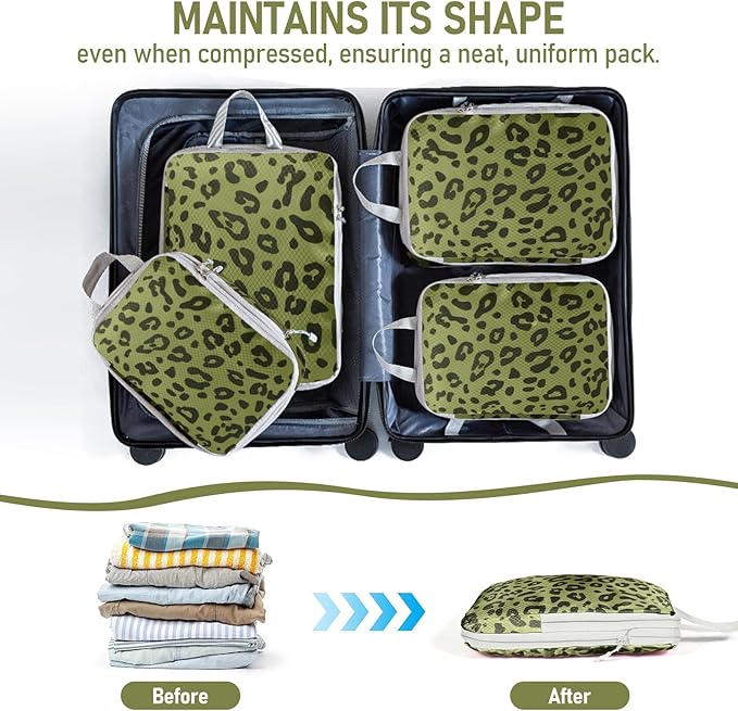 4 Set Compression Packing Cubes For Travel Bags Organizer For Luggage Suitcase Organizer, Compression Bags For Travel Accesso