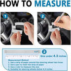 HORRY Steering Wheel Tray Universal Double-Sided Car Food Trays for Eating Reading Car Tray Table for Travel Cup Holder Desk for Driver Car Laptop Mount (Black)