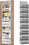 Mefirt Over The Door Organizer, 8 Shelf Door Hanging Organizers with 8 Large Capacity Pockets, Back of Door Organizer Storage