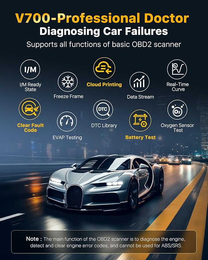 OBD2 Scanner Car Code Reader Support Voltage Test Plug and Play Fixd Car CAN Diagnostic Scan Tool Read and Clear Engine Error