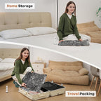 Vacuum Storage Bags for Travel with Wireless Rechargeable Air Pump, 22 Pack Travel Essentials Space Saver Compression Bag for