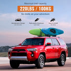 Roof Rack Cross Bars Compatible with Toyota 4Runner 2010-2024 (with Factory Side Rails), Heavy Duty 220lb Aluminum Crossbars Rooftop Cargo Bag Kayak Bike Luggage Snowboard Skiboard