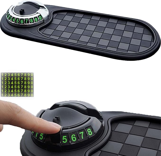 2026 Upgrade Anti Slip Mat for Car Dashboard,Multifunction Car Anti-Slip Mat Auto Phone Holder,Car Antis Slips Mats with Temp