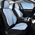 Coverado Seat Covers, Leather Seat Covers for Front Seats, Black and Blue Car Seat Covers, Waterproof Car Seat Protectors, Au