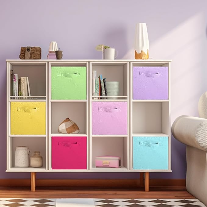 ShellKingdom Storage Bins, Foldable Fabric Storage Cubes And Cloth Storage Organizer Drawer For Closet And Toys Storage, 13 X