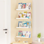 upsimples Acrylic Shelves for Wall Decor, 15" Display Shelf Perfume Organizer for Bathroom, Bedroom, Living Room, Floating Bo
