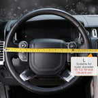 COFIT Breathable Car Steering Wheel Cover 16 inch Auto Universal Leather Wrap Non-Slip Steeringwheel Protector Automotive Int
